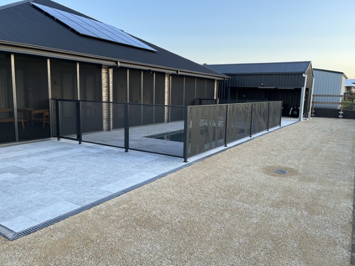 Decoview Australiana Pool Perf Panel in Textured Black