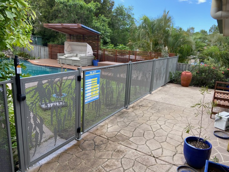 Decoview Gum Perf Pool Perf Panel in Textured Ironstone