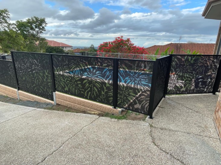 Decoview Monstera Perf Pool Perf Panel in Textured Black
