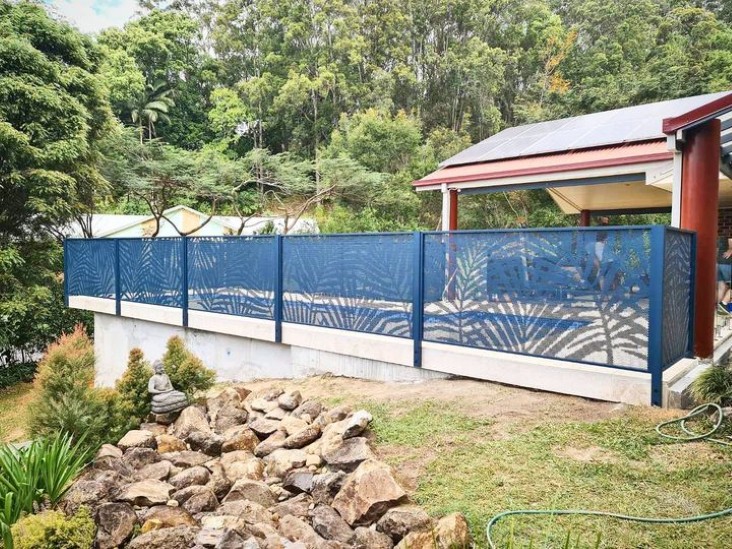 Decoview Palmy Perf Pool Perf Panel in Blaze Blue
