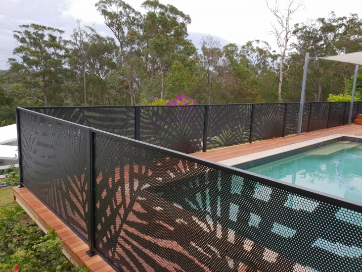 Decoview Palmy Perf Pool Perf Panel in Textured Black