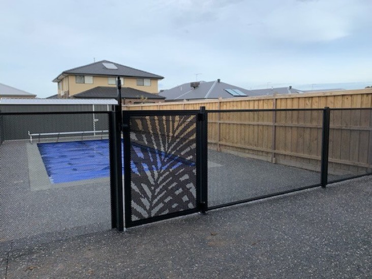 Decoview Palmy Perf Pool Perf Panel in Textured Black