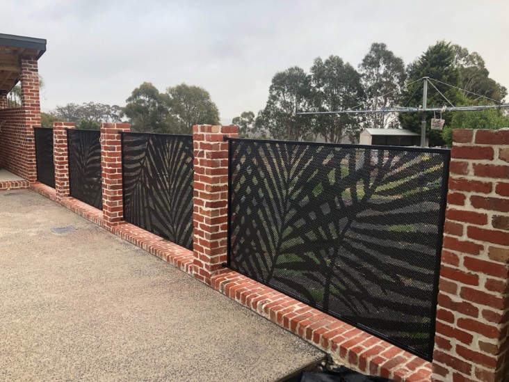 Decoview Palmy Perf Pool Perf Panel in Textured Black