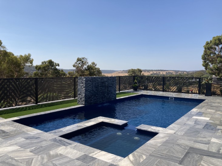 Decoview Palmy Perf Pool Perf Panel in Textured Black
