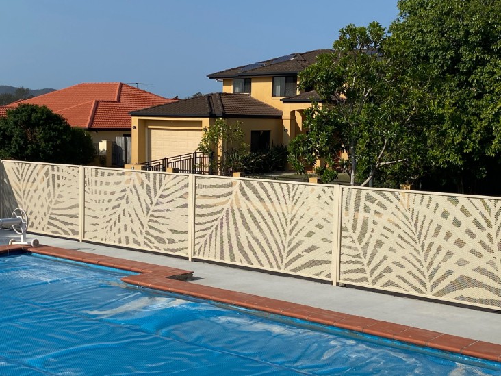 Decoview Palmy Perf Pool Perf Panel in Textured Primrose