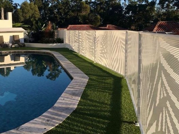 Decoview Palmy Perf Pool Perf Panel in Textured Primrose