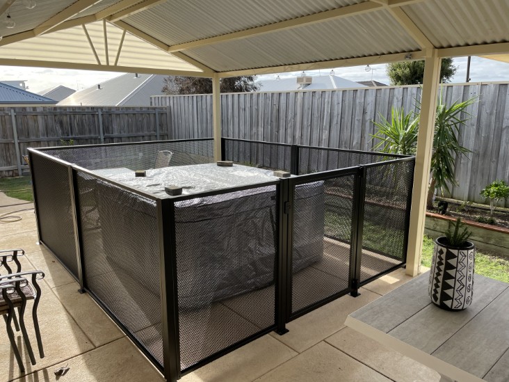 Decoview Pure Perf Pool Perf Panel in Textured Black