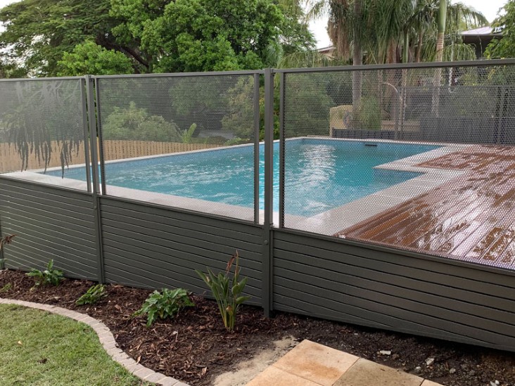 Decoview Pure Perf Pool Perf Panel in Textured Ironstone