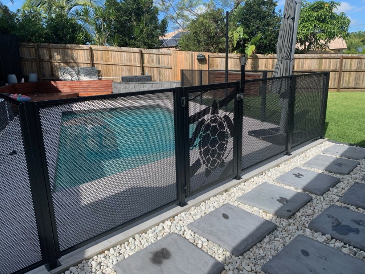 Decoview Turtle Perf Pool Perf Panel in Textured Black