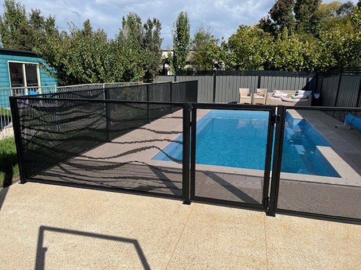 Decoview Wave Pool Perf Panel in Textured Black